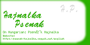 hajnalka psenak business card